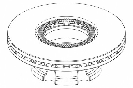 Гальмівний диск PETERS TRUCK 106.004-10 DAF LF 330MM ABS TYЈ PE AUTOMOTIVE 10600410A