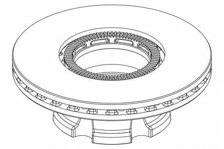 Гальмівний диск PETERS TRUCK 106.004-10 DAF LF 330MM ABS TYЈ PE AUTOMOTIVE 10600410A