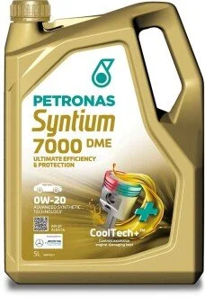 Олива моторна SYNTIUM 7000 DME 0W-20 SP (5L) PETRONAS 70716M12EU