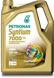 Олива моторна SYNTIUM 7000 LL 0W-20 SP (5L) PETRONAS 70719M12EU