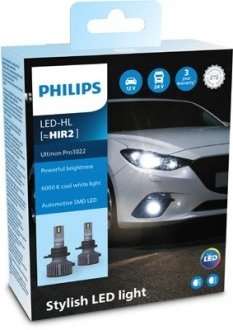 ZAROWKA 12V LED HIR2 11012 ULTINON PRO3022 HL 2SZT KPL PHILIPS 01808394