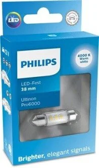 Автолампа светодиодная PHILIPS 11854WU60X1