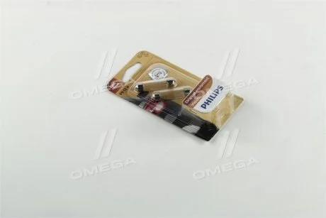 Лампа накала T10,5X43 12V 10W SV 8,5 Festoon 2шт blister (выр-во) PHILIPS 12866B2