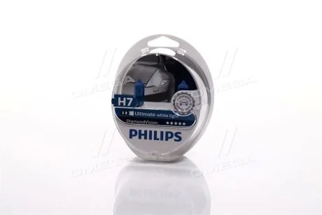 Автолампа DVS2 12972 H7 Diamond Vision SP 12V 55W (PX26d) (блістер) (шт.) PHILIPS 12972DVS2 (фото 1)