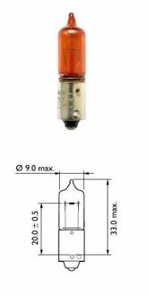 Автомобильная лампа: 12 [В] HY21W Vision 21W цоколь BAW9s PHILIPS 35244328