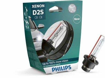 Автомобильная лампа: 12 [В] Ксенон D2S X-tremeVision gen2 +150% more vision 35W цоколь P32d-2 PHILIPS 37703333