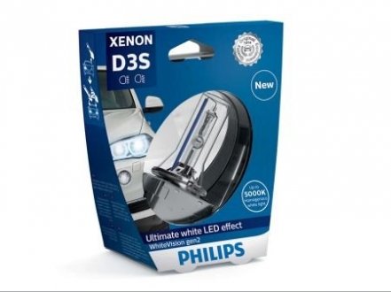 Автомобильная лампа: 12 [В] Ксенон D3S WhiteVision gen2 35W цоколь PK32d-5 Цветовая темп. 5000K PHILIPS 37735433 (фото 1)