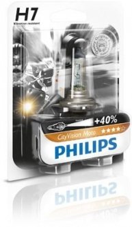 Мото лампа: 12 [В] H7 CityVision Moto 55W цоколь PX26d +40% света PHILIPS 39898430