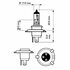 Набор ламп H4 VisionPlus 12V P43t-38 PHILIPS 39925728 (фото 3)