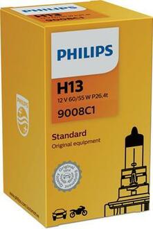 Лампа H13 12V 60/55W P26,4T упаковка коробка PHILIPS 9008 C1 (фото 1)
