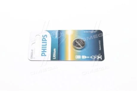 Батарейка CR1632 - 3.0V coin 1-blister (16.0x 3.2) - Lithium PHILIPS CR1632/00B (фото 1)