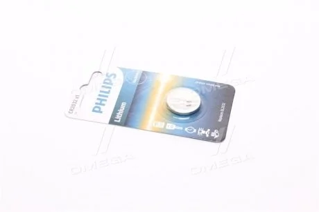 Батарейки кнопкові, літієві PHILIPS CR2032/01B (фото 1)