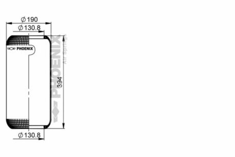 Пневмоподушка PHOENIX 1 E 18 D