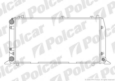 Радіатор охолодження Polcar 1307087 (фото 1)
