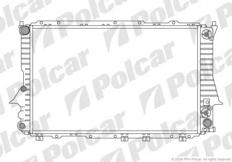Радіатор охолодження Polcar 131608A8 (фото 1)
