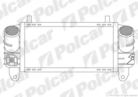 Радіатор повітря (інтеркулер) Polcar 1322J81