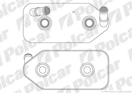 Радиатор масла VW BORA, GOLF IV,POLO CLASSIC 1.0-2.8 11.95-12.10 Polcar 1323L8-4