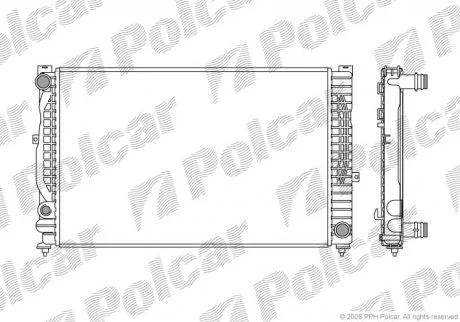 Радіатор охолодження Polcar 1324085
