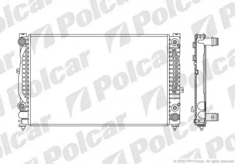 Радіатор охолодження Polcar 1324086