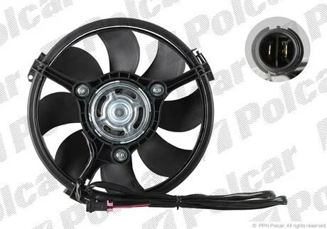 Вентилятор охлаждается. двигателя AUDI A4 3/96- Polcar 132423W2