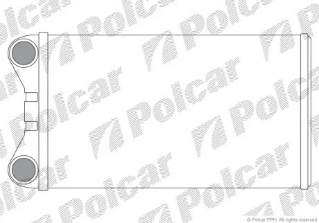 Радіатор пічки Polcar 1325N81