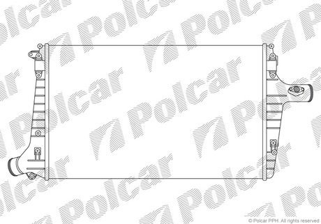 Радіатор повітря (інтеркулер) Polcar 1327J8-1 (фото 1)