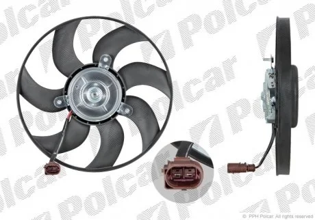 Вентилятор без кожуха AUDI/VW/SKODA/SEAT Polcar 133123U31Q