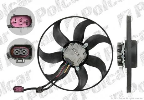 Вентилятор без кожуха VW/AUDI Polcar 133123U4