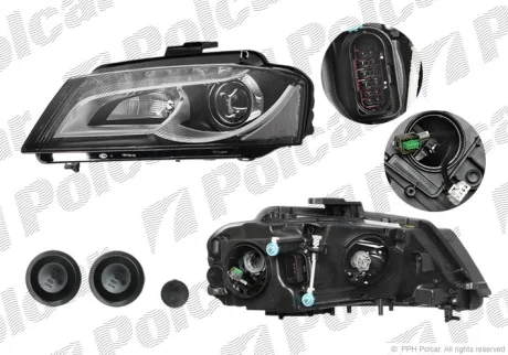 Фара основна | A3, 08- Polcar 1332101H (фото 1)