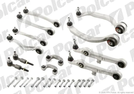 Набір для ремонту підвіски лівий+правий | AUDI A4 01- Polcar 1334376