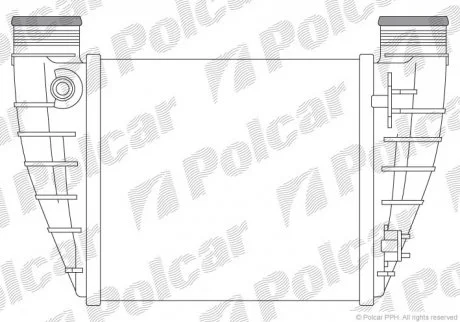 Радіатор повітря (інтеркулер) Polcar 1336J83