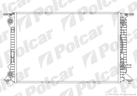 Радіатор двигуна Polcar 1337083X