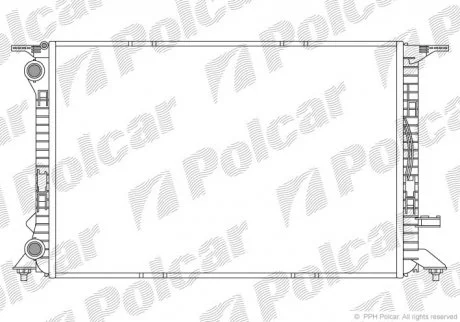 Радіатор двигуна Polcar 1337084X