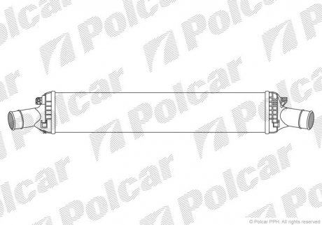 Радіатор повітря (інтеркулер) Polcar 1337J8-2 (фото 1)