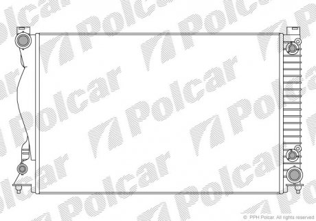 Радіатор охолодження Polcar 1338082
