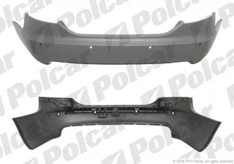 Бампер задній A6 SDN, 05- Polcar 1338961