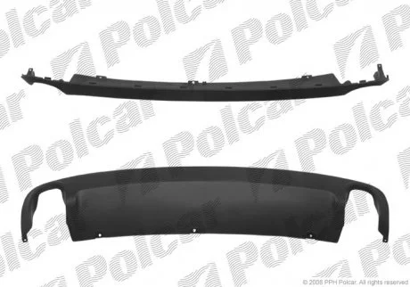 Спойлер бампера заднього A6 SDN/KOMBI 05- Polcar 133899