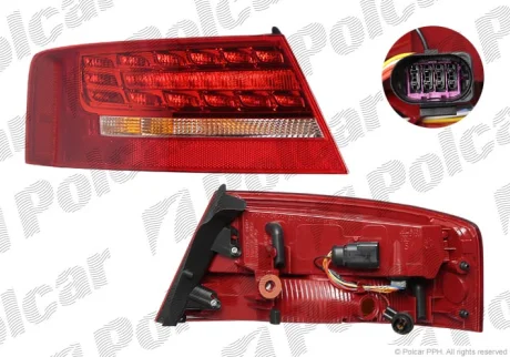 Ліхтар задній | A5/S5, 03.07- Polcar 1355872U