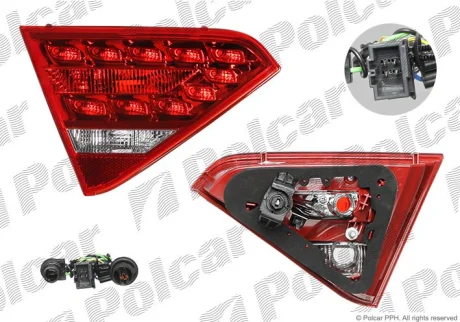 Ліхтар задній | A5/S5, 03.07- Polcar 1355884U