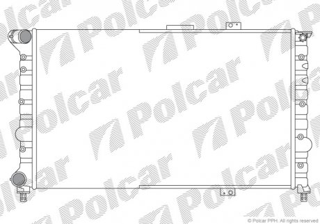 Радіатор охолодження Polcar 140708A1