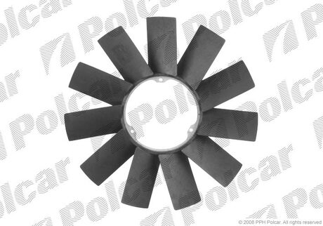 Ветилятор радиатора BMW E36/46/E34/E39/E32/E38 2.0, 2.3, 2.5 Polcar 200023F2 (фото 1)