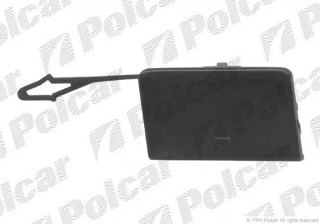 Заглушка гака буксирування BMW 1 E87, 09.04- Polcar 2001079