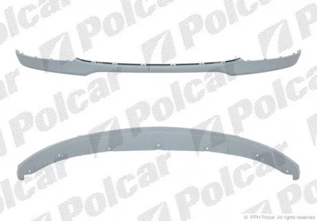 Спойлер бампера переднього BMW 1 E87, 09.04- Polcar 2001251