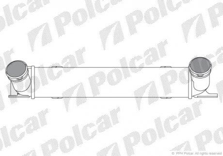 Інтеркулер BMW 1 (E81), 1 (E82), 1 (E87), 1 (E88), 3 (E90), 3 (E91), 3 (E92), 3 (E93), X1 (E84) 2.0D 06.04-06.15 Polcar 2001J8-1 (фото 1)