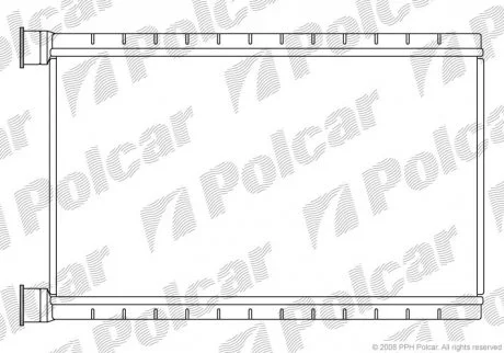 Радіатор пічки Polcar 2001N81X