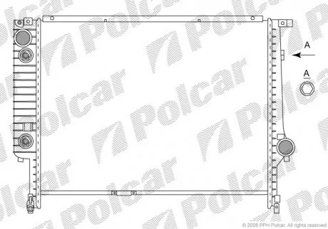 Радіатор охолодження Polcar 2007084