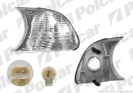 Вказівник повороту передній | BMW3 E46,COU/CAB,99- Polcar 2008194E (фото 1)