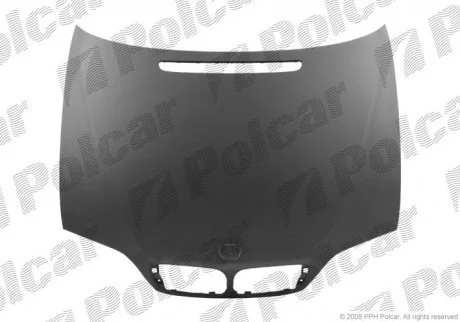 Капот BMW3 E46 SDN/KB, 02- Polcar 200903
