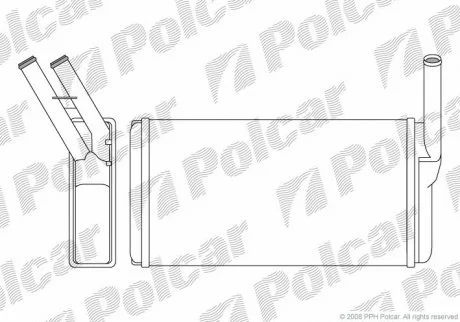 Радіатор пічки Polcar 2013N81