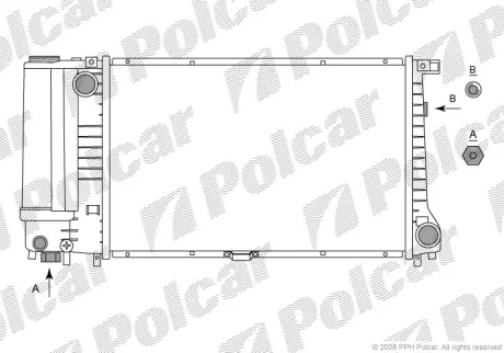 Радіатор охолодження Polcar 20150801